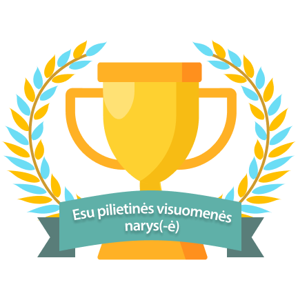 Esu pilietinės visuomenės narys